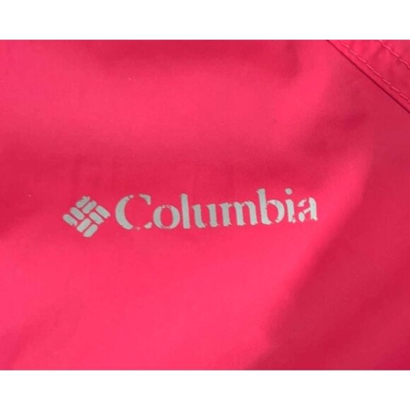 Columbia Womens Lightweight Waterproof Hooded Zfipper Jacket Pink Nylon Large - Picture 8 of 8